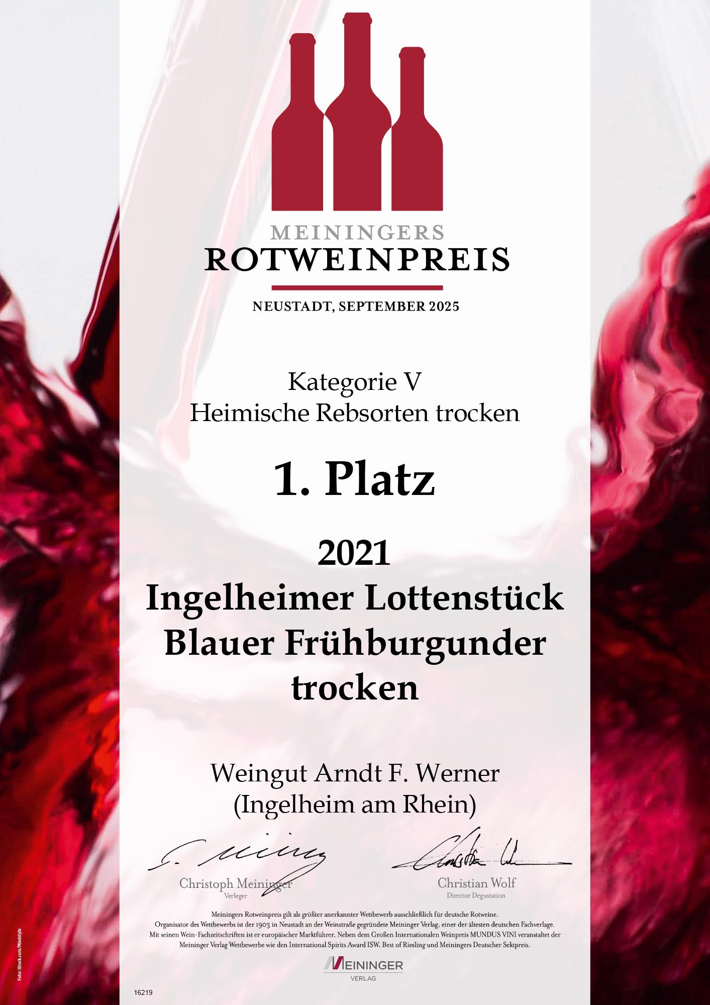 2021 Blauer Frühburgunder Lottenstück